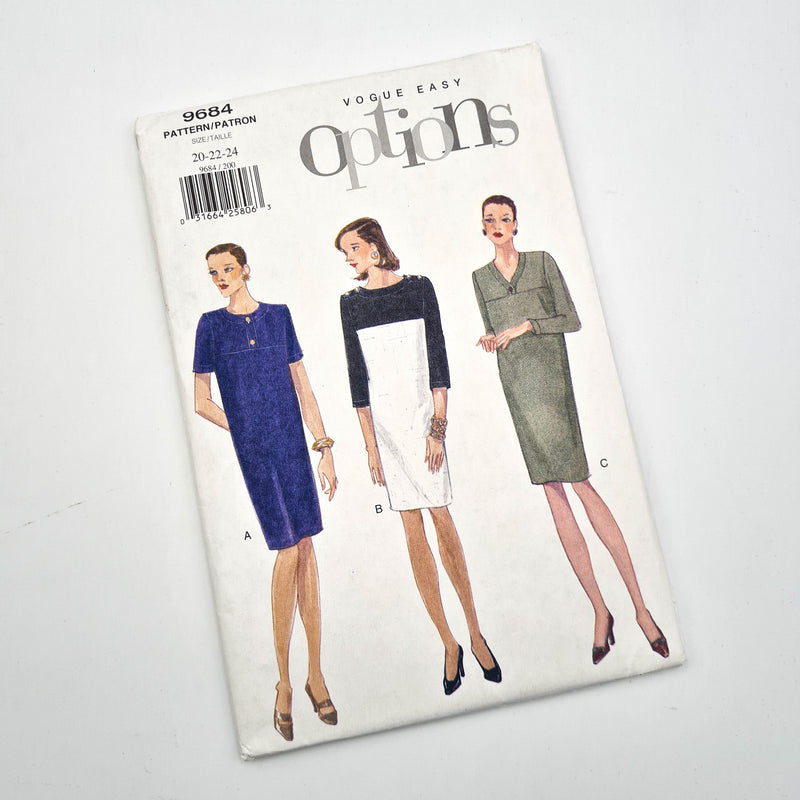 Vogue 9684 | Adult Dress - Sizes 20-22-24