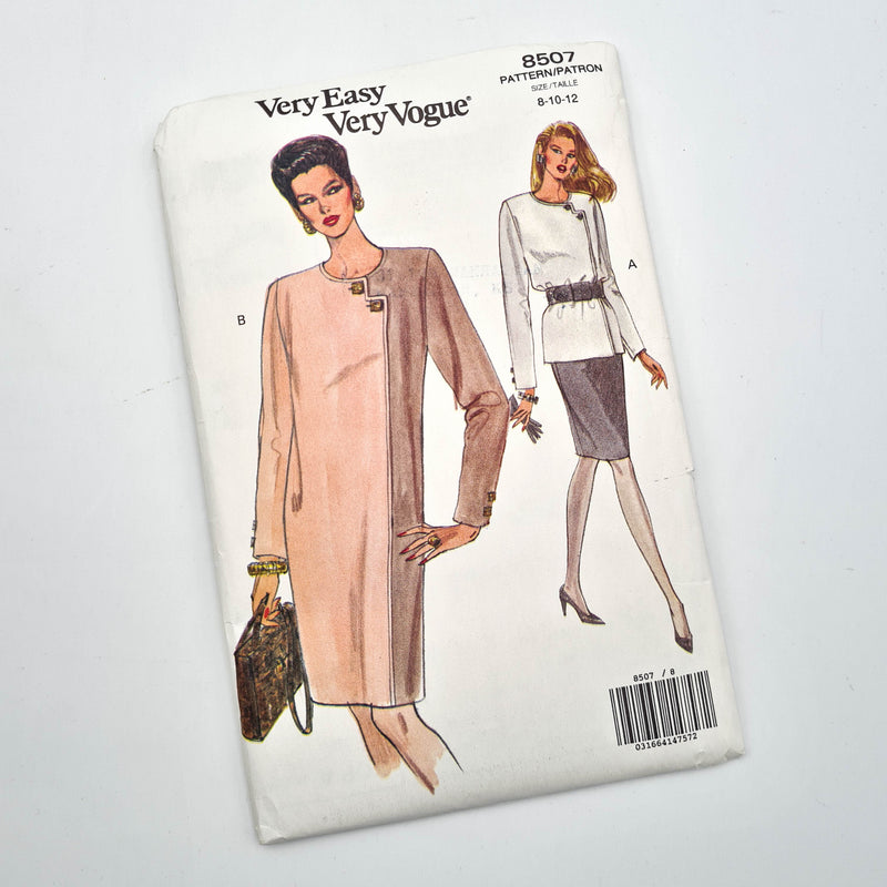 Vogue 8507 | Adult Dress, Top, + Skirt - Sizes 8-10-12