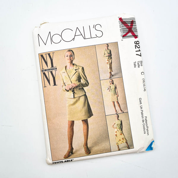 McCall's 9217 | Adult Lined Jacket, Top, + Bias Skirt - Sizes 10-12-14