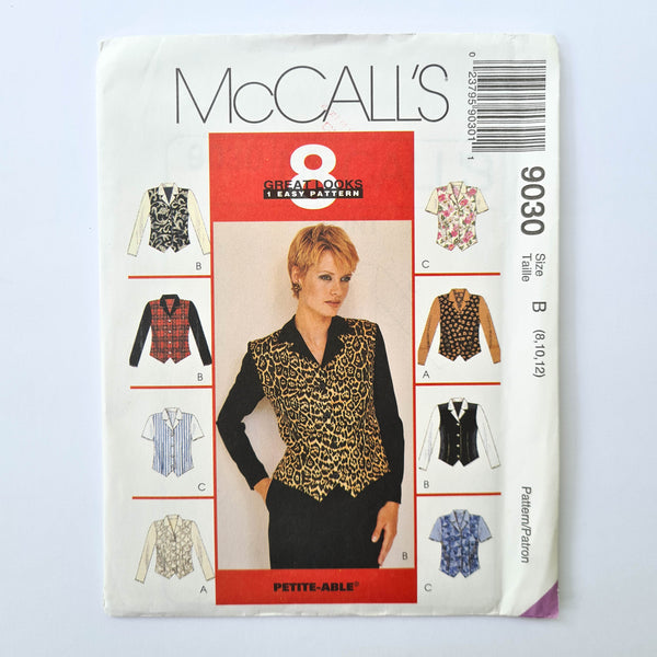 McCall's 9030 | Adult Top | Sizes 8,10,12