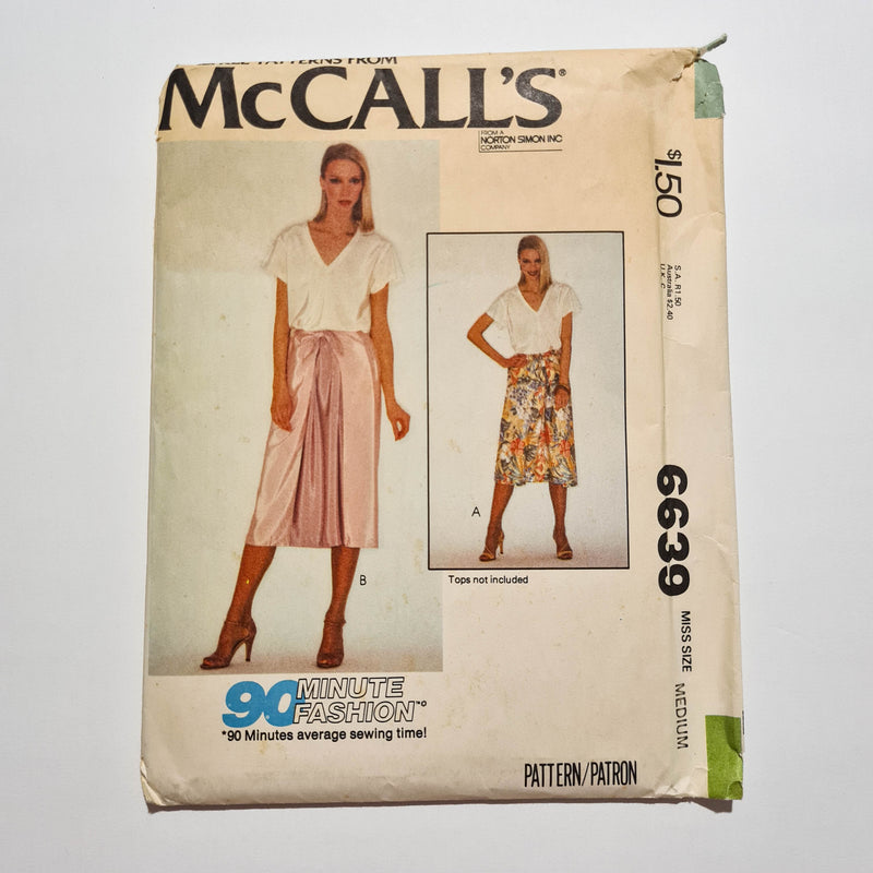 McCall's 6639 | Adult Skirts | Size Medium