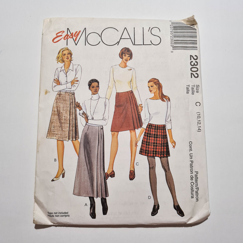 McCall's 2302 | Adult Wrap Skirts | Sizes (4, 6, 8) OR (10, 12, 14)