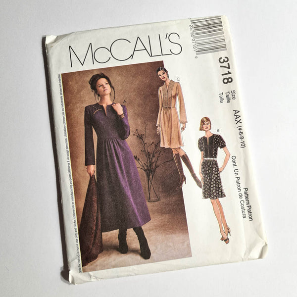 McCall's 3718 | Adult Dress | Sizes 4-10