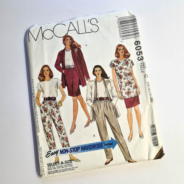 McCall's 6053 | Adult Unlined Cardigan, Tunic or Top, Skirt, and Pants | Sizes 10 - 12 - 14