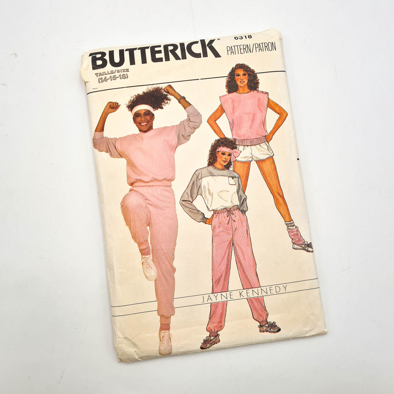 Butterick 6318 | Adult Top, Vest, Pants, and Shorts | Sizes 14 - 16 - 18