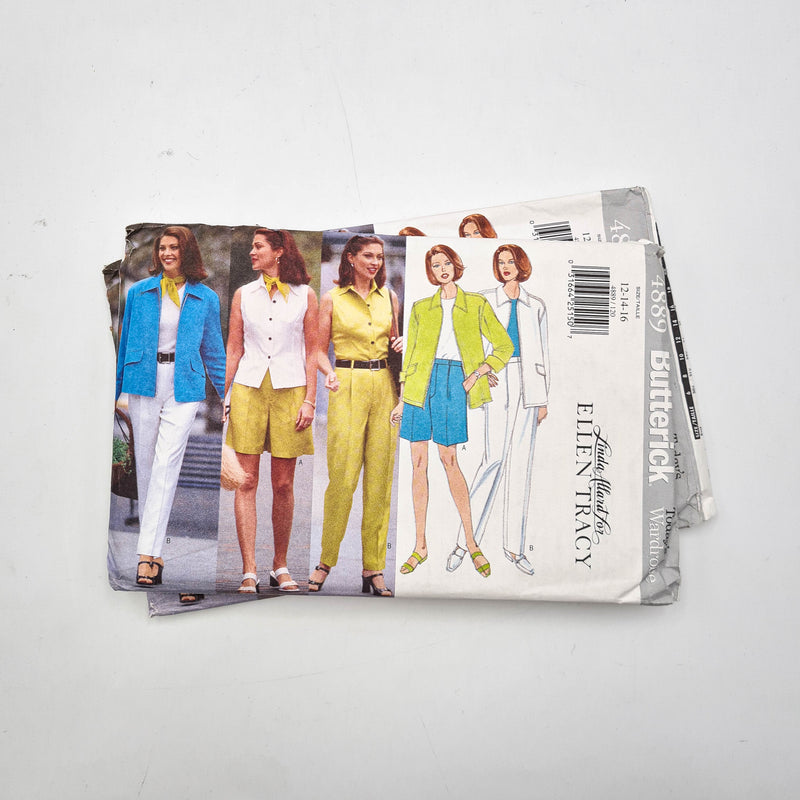 Butterick 4889 | Adult Jacket, Top, Shorts, Pants, and Scarf | Size 12 - 16