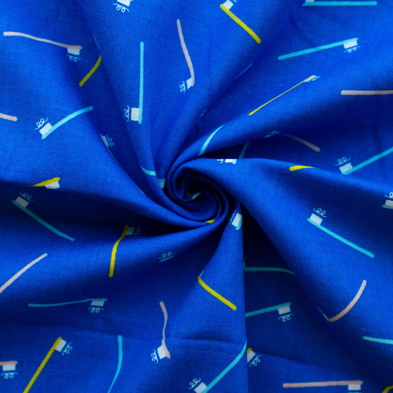 Brusha Brusha, Blue Ribbon | Whatnot | Quilting Cotton