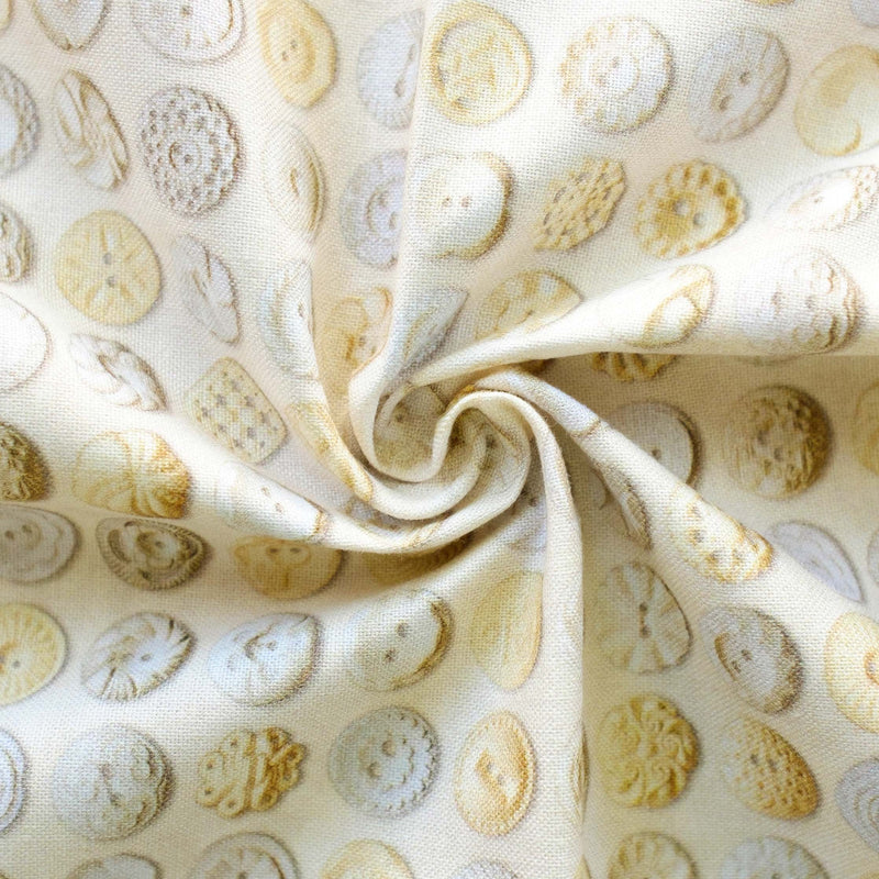 Buttons, Parchment Cream | Flea Market Mix | Quilting Cotton
