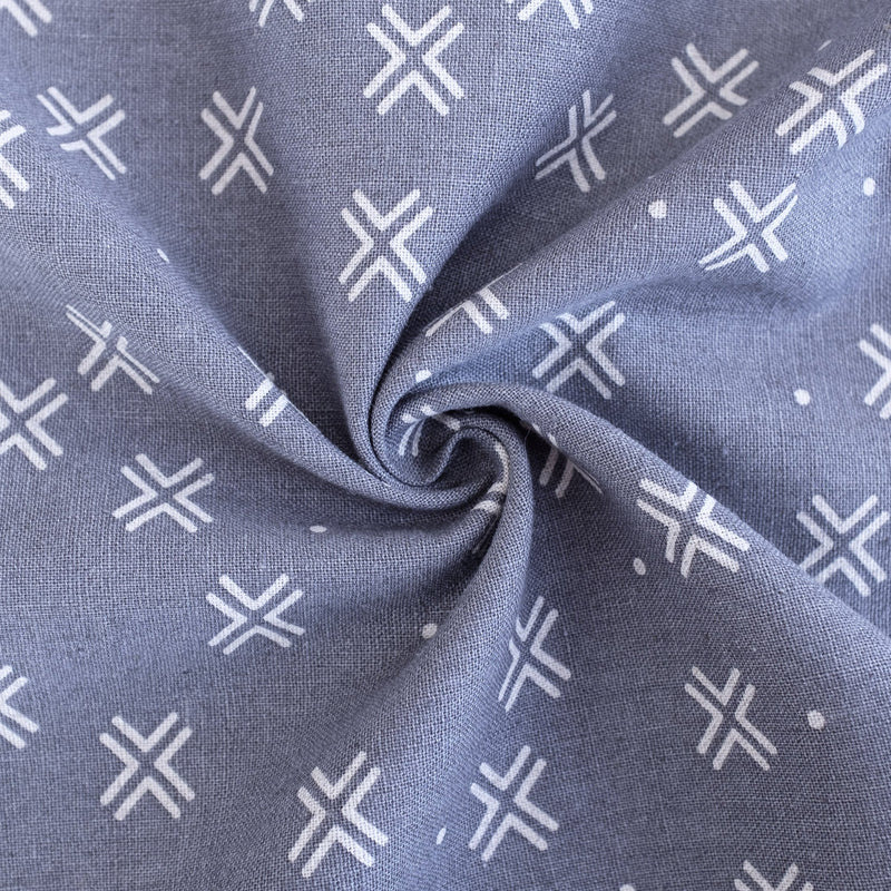 Harmony Crosses, Grey | Linen/Cotton