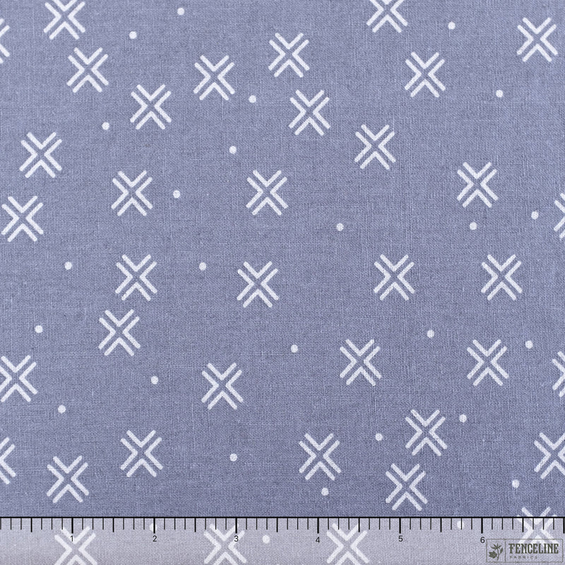 Harmony Crosses, Grey | Linen/Cotton