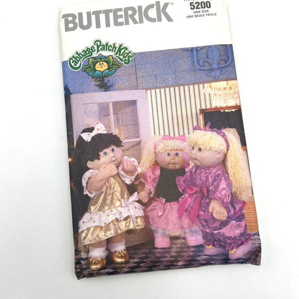 Butterick 5200 | Cabbage Patch Kids Clothes | One Size