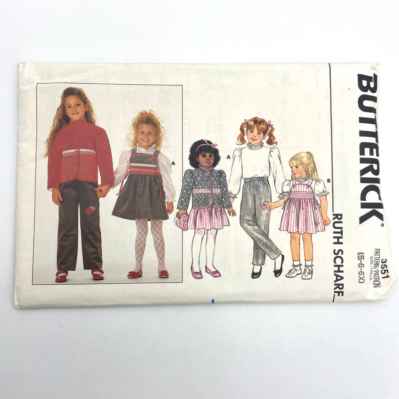 Butterick 3551 | Children's Jacket, Blouse, Jumper and Pants | Size 5-6