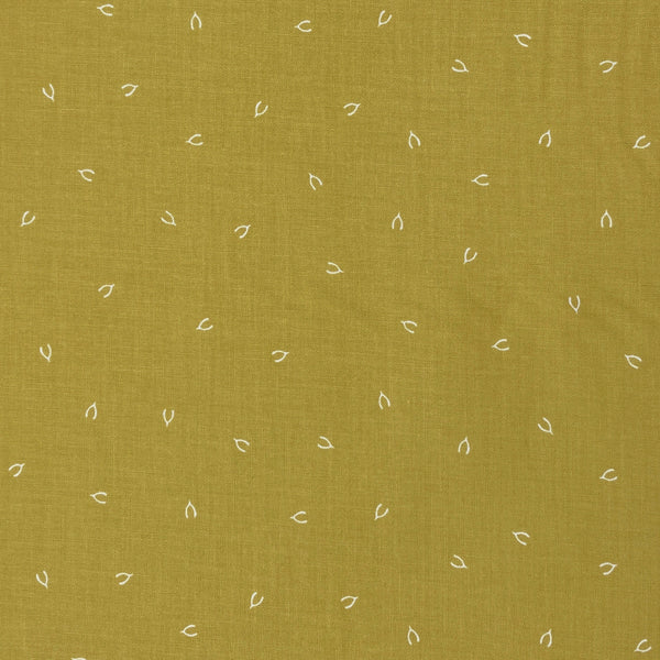 Wishbones, Mustard | Lucky Charms Basics | Quilting Cotton
