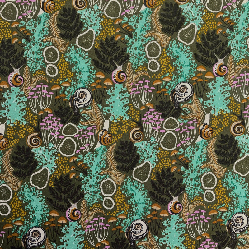 Snail Trails | Into the Woods | Organic Quilting Cotton