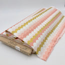 Waves, Coral Metallic | Amalfi | Quilting Cotton