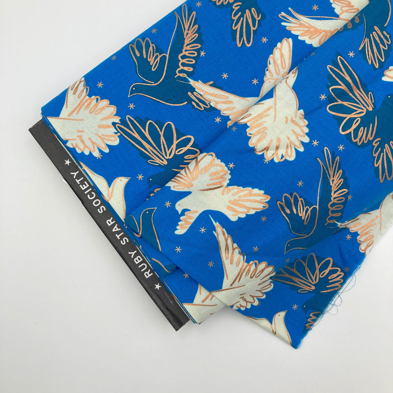 Fly, Bright Blue | Rise | Quilting Cotton