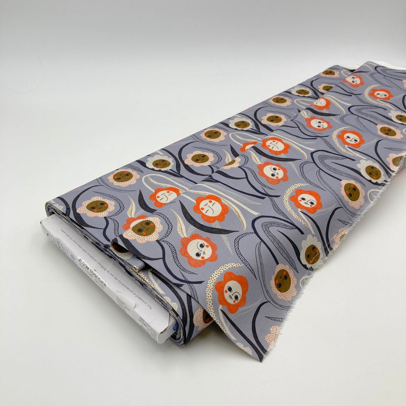 Gray, Sun Stretch | Bloom Together | Organic Quilting Cotton