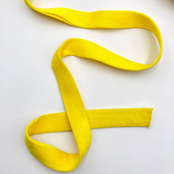 Fold Over Knit Binding | Lemon Yellow | AS-IS