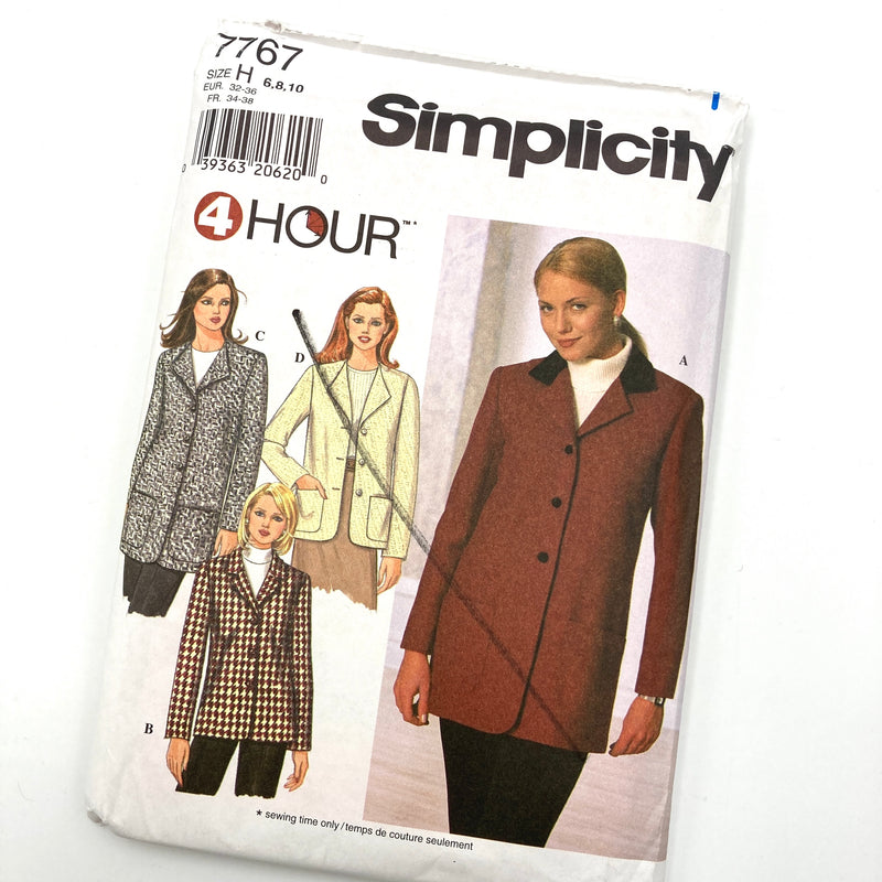 Simplicity 7767 | Misses' Jacket | Sizes 6-10