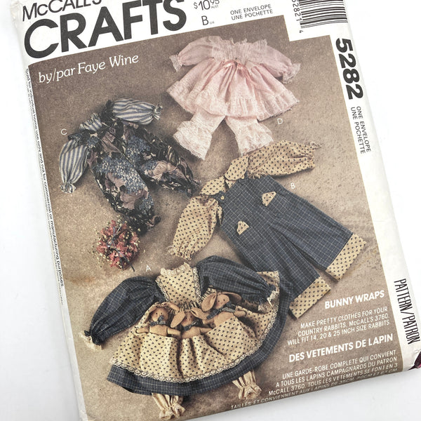McCall's 5282 | Rabbit Wardrobe Package | Doll Clothes