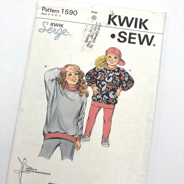 Kwik Sew 1590, Girls' Tops and Tights