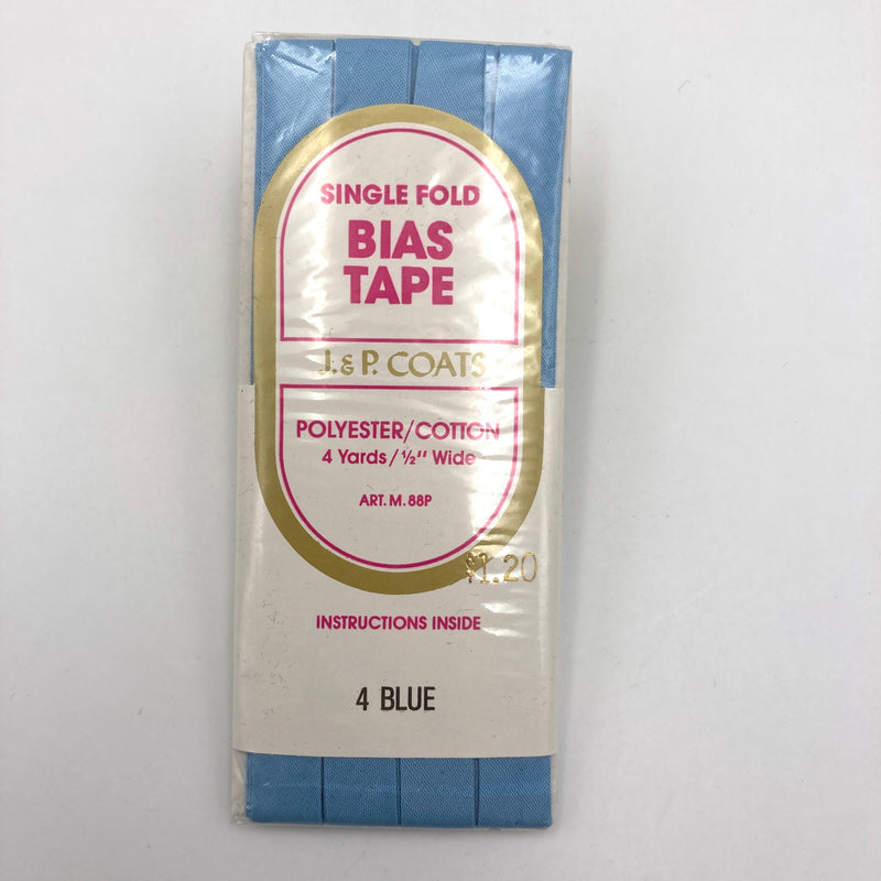 1/2" Single Fold Bias Tape | Choose Your Color