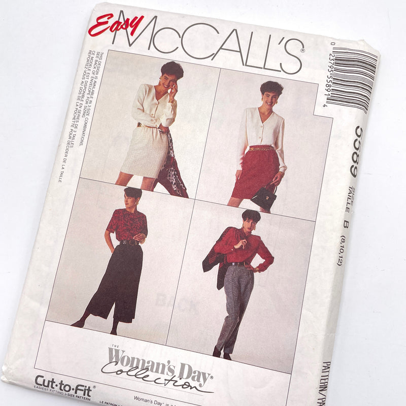 McCall's 5589 | Adult Skirt, Split Skirt, and Pants | Size 8-12