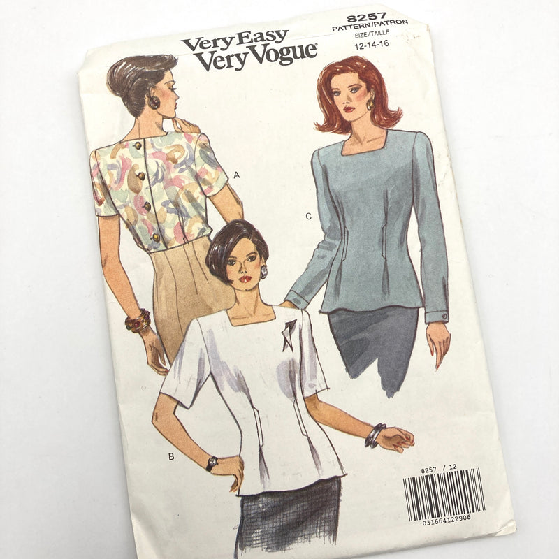 Vogue 8257 | Misses' Blouse | Sizes 12-16