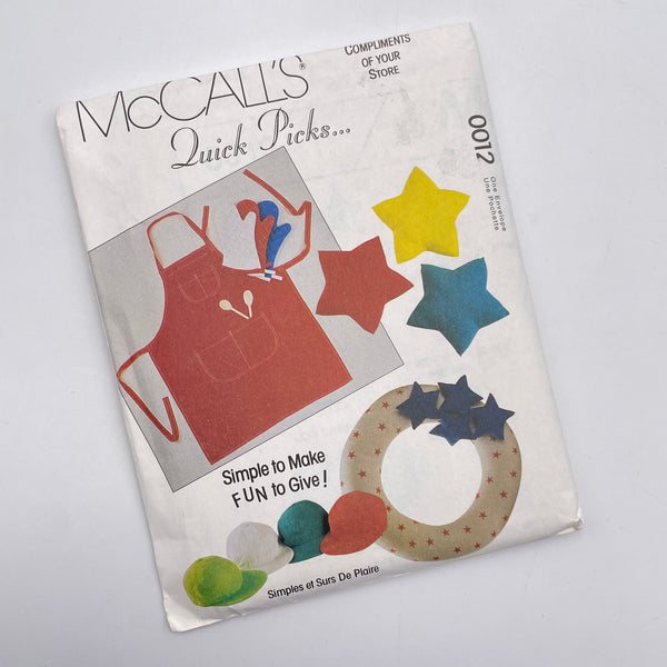 McCall's 0012 | Quick Picks Gifts