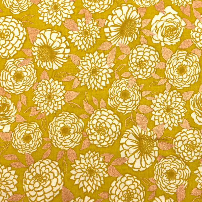 Sparkle Metallic Goldenrod | Stay Gold | Quilting Cotton