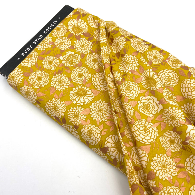 Sparkle Metallic Goldenrod | Stay Gold | Quilting Cotton