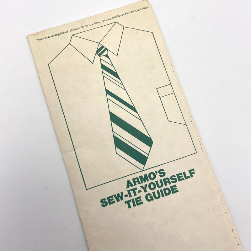 Armo's Sew-It-Yourself Tie Guide | Pattern