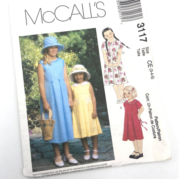 McCall's 3117 | Child's Dress | Size 3-5