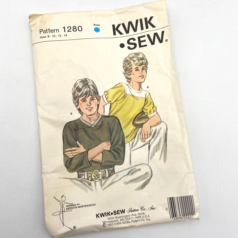 Kwik Sew 1280 | Kids Shirt | Size 8-14