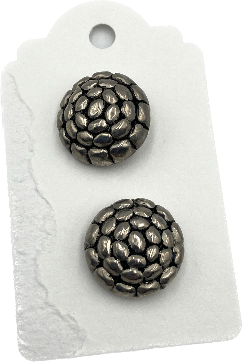 7/8" Stone Mound | Set of 2 | Metal Buttons