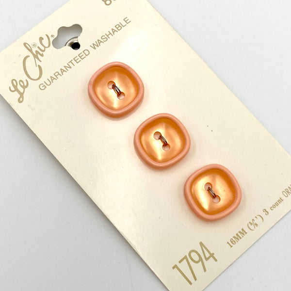 5/8" Right On | Set Of 3 Plastic Buttons