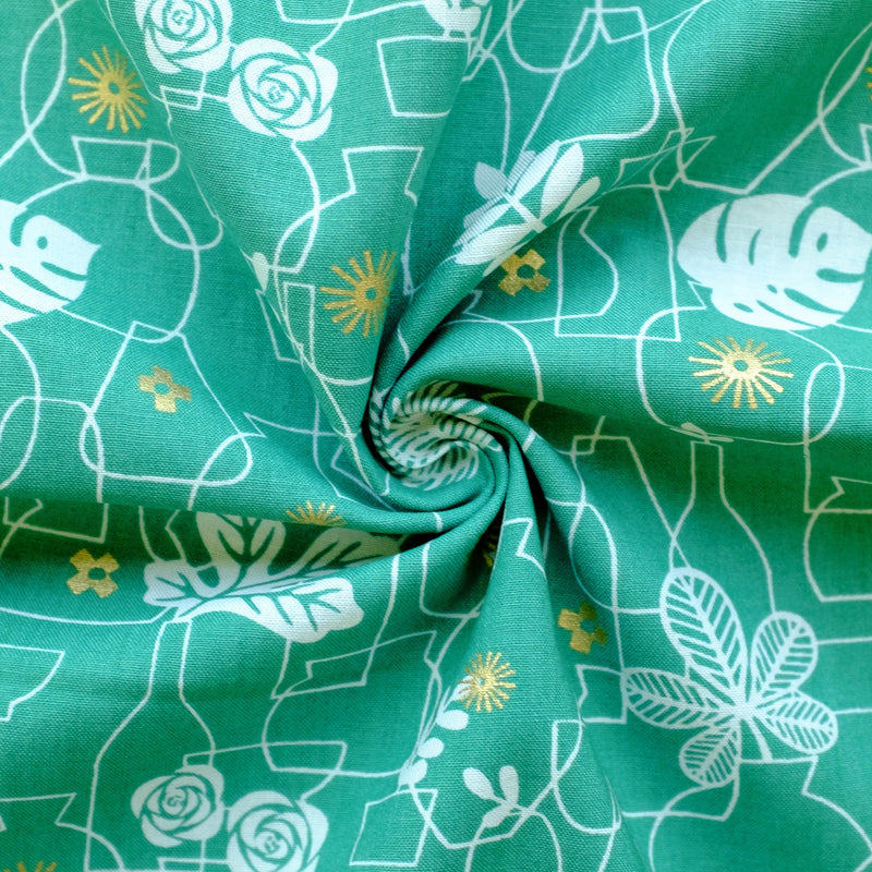 Potted, Emerald Green | Whatnot | Quilting Cotton