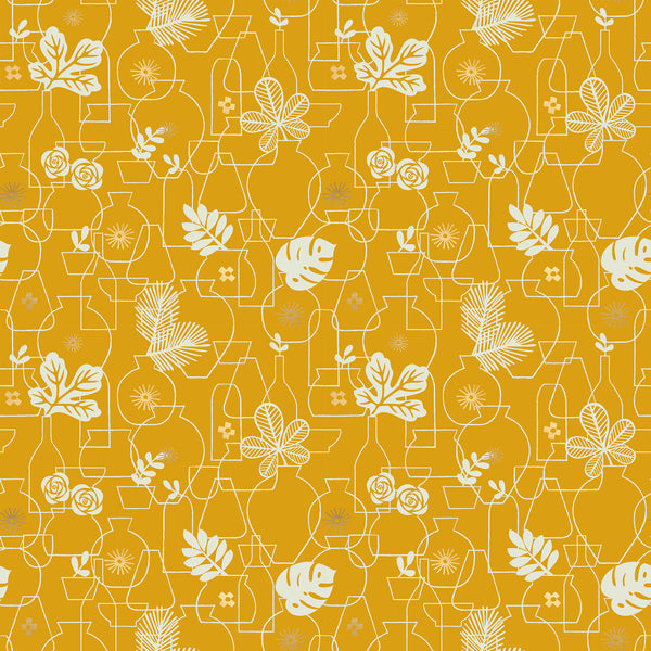 Potted, Goldenrod | Whatnot | Quilting Cotton