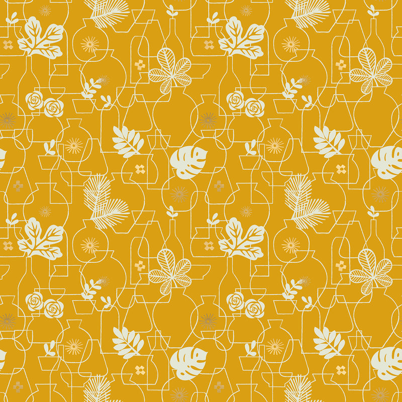 Potted, Goldenrod | Whatnot | Quilting Cotton