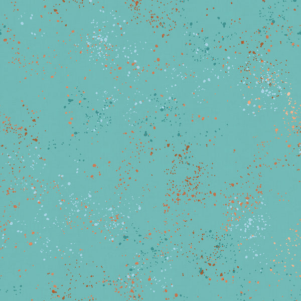 Turquoise | Speckled | Quilting Cotton