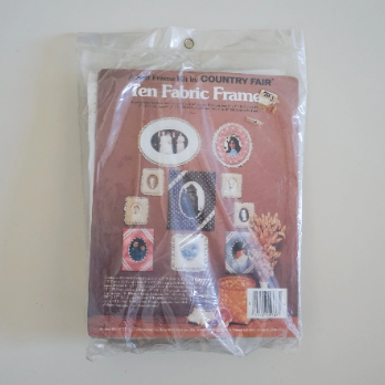 Ten Fabric Frames Kit | Country Fair | 1980s Decor