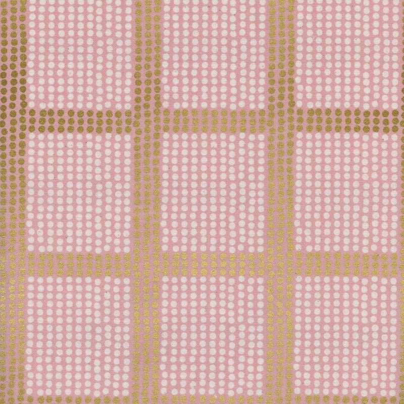The Avenues, Rose Gold Metallic | Imagined Landscapes | Quilting Cotton